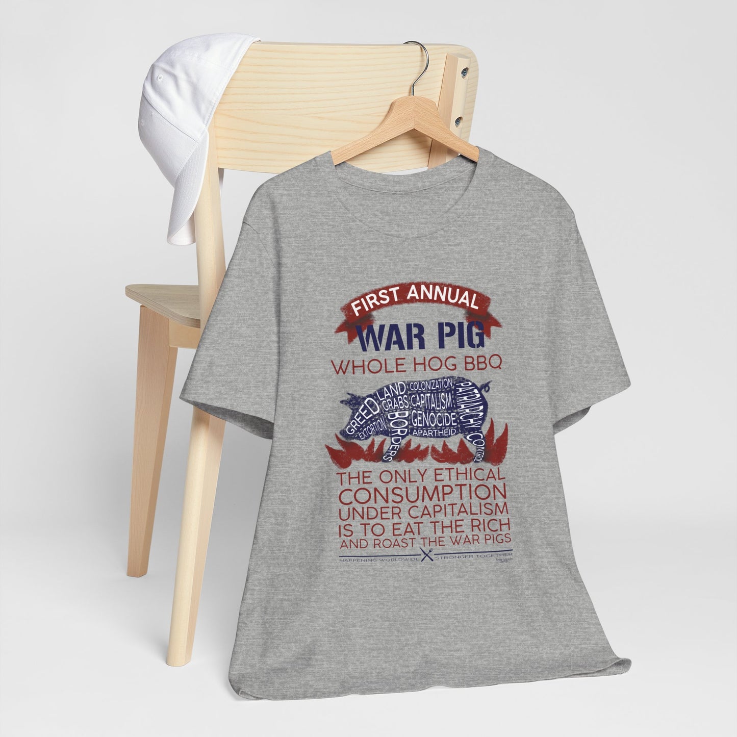 Whole Hog Pig Roast Unisex Jersey Short Sleeve Tee