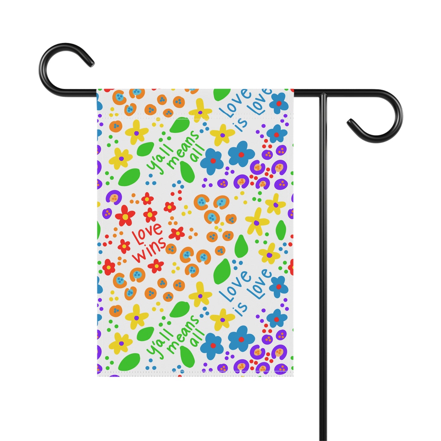 Love Wins Pattern Garden Flag | Garden & House Banner