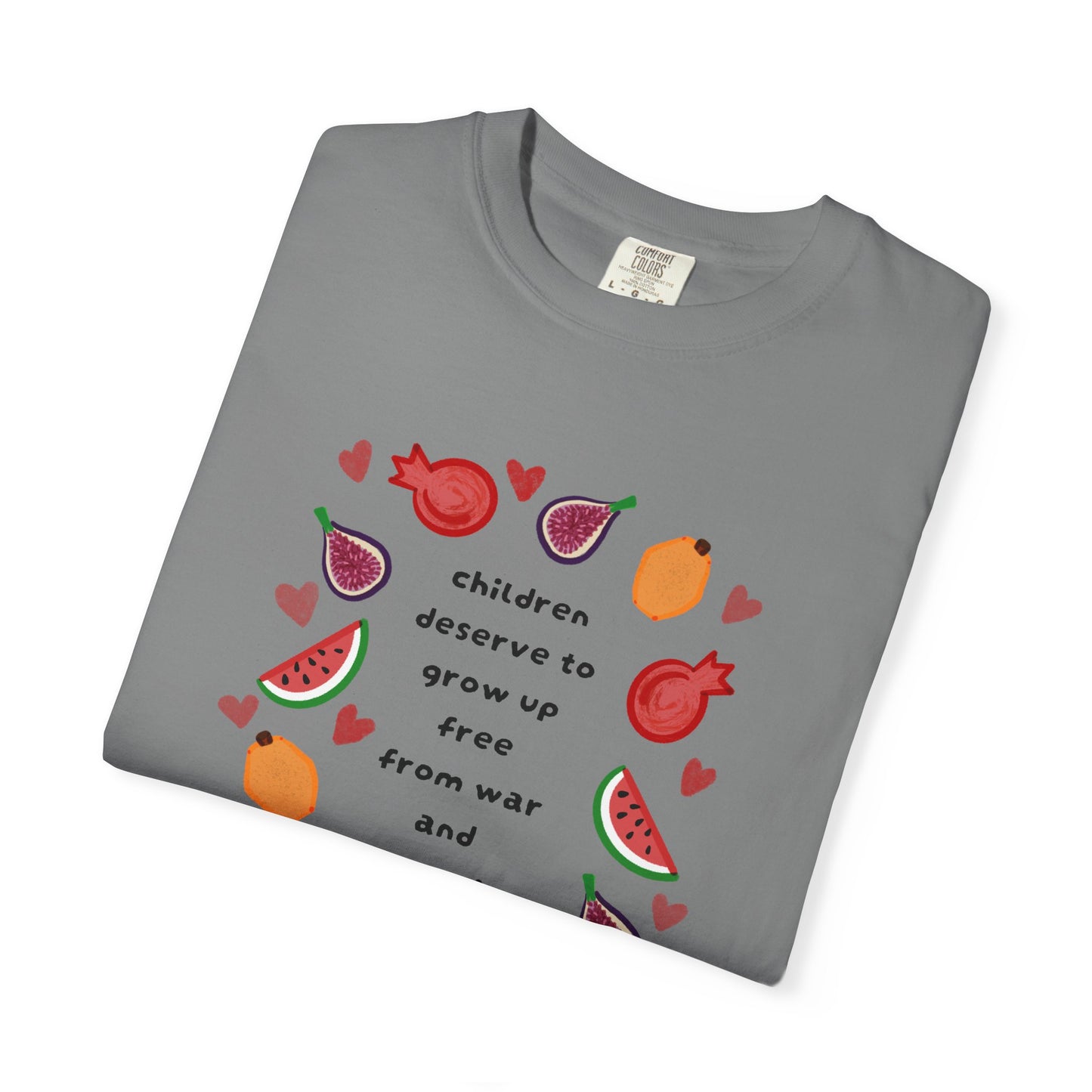 Children Deserve to Grow Up Tee Anti War Peace & Freedom Statement T-Shirt