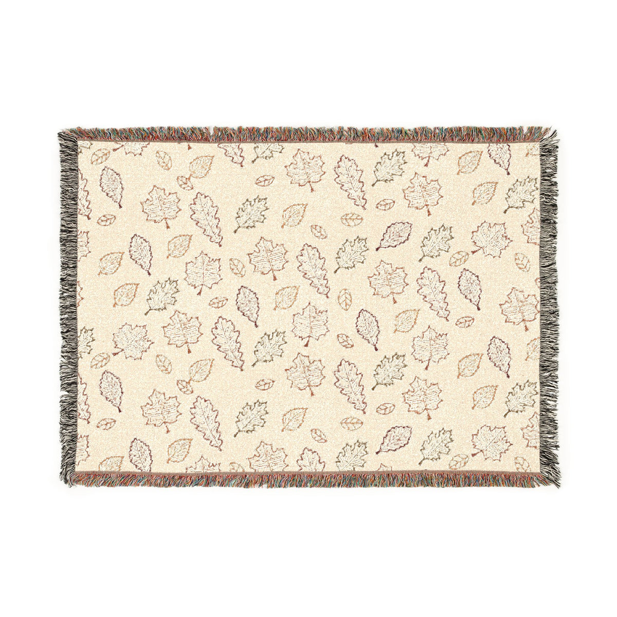 Slightly Subtle Autumn Leaves FDT Cozy Woven Blanket for Home Decor, Perfect for Fall, Chic Gift, Snuggle Companion, Warm Home Addition