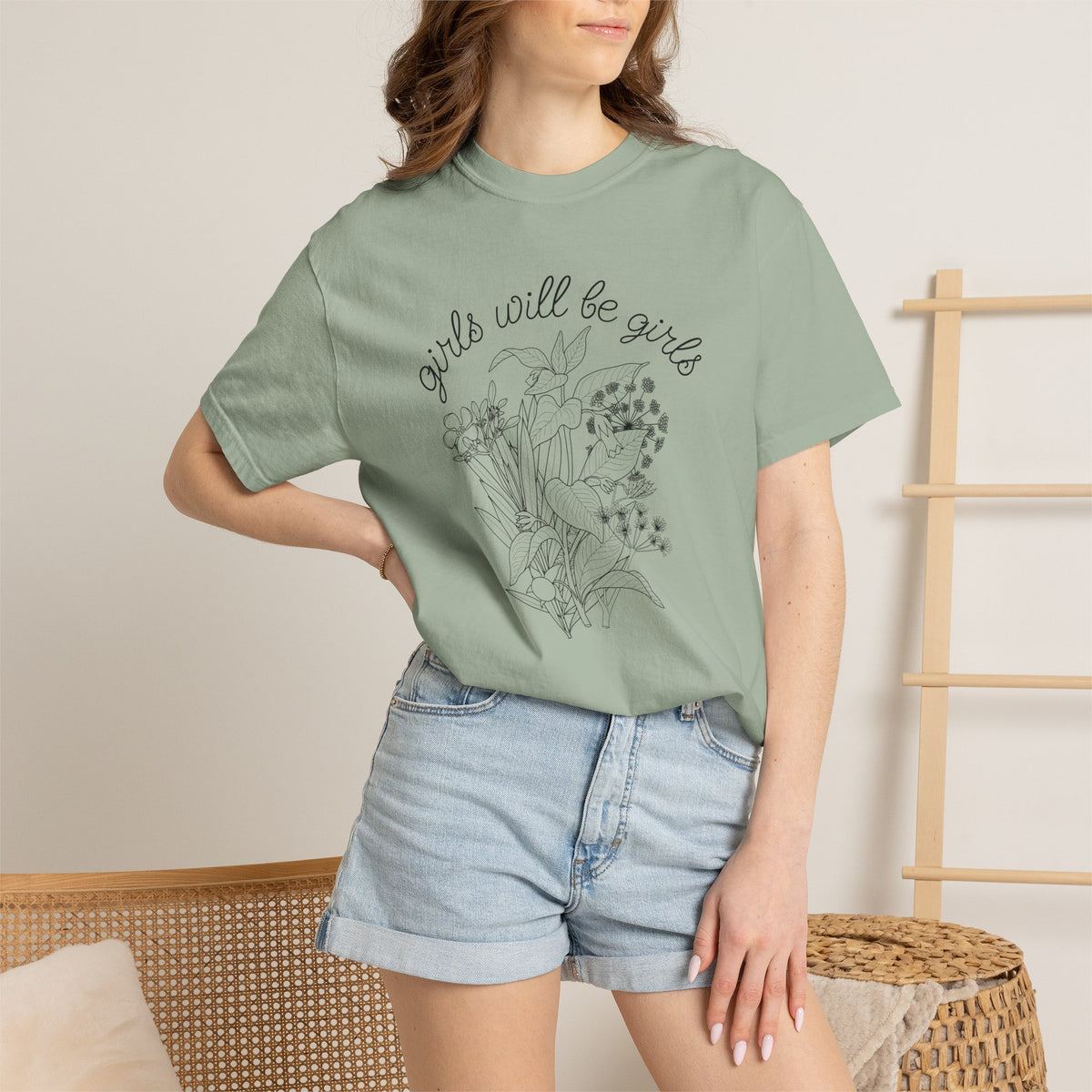 Girls Will Be Girls Floral T-Shirt