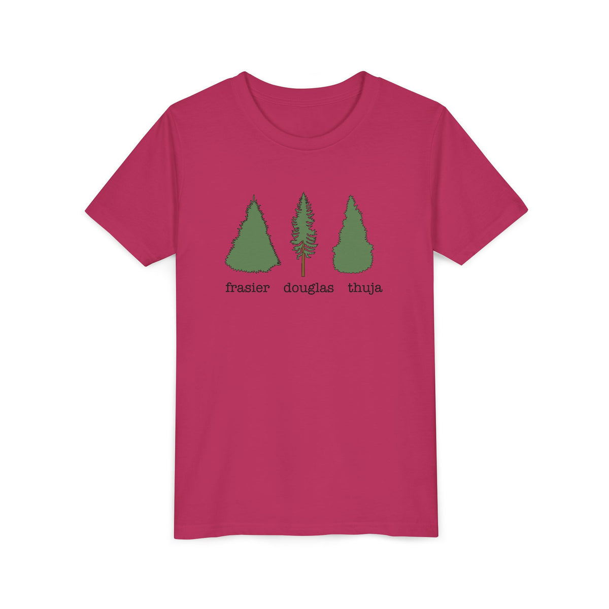Youth Short Sleeve Tee – Fraser Douglas Thuja Tree Lover Shirt