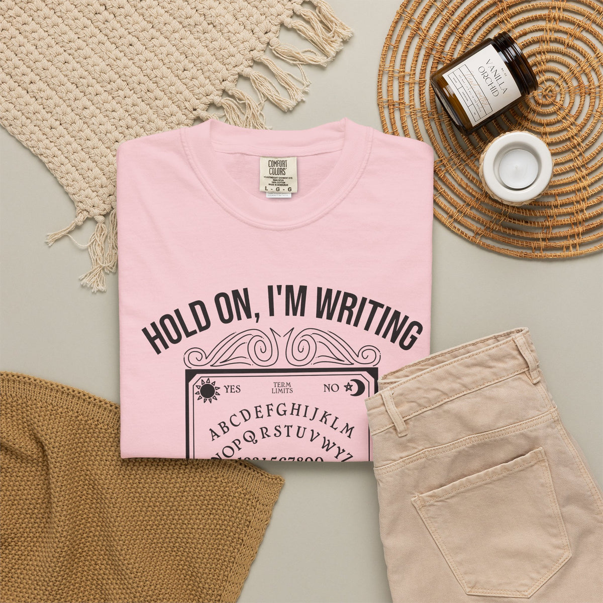 Hold On I'm Writing A Letter To My Senator T-Shirt Ouija Board Political Protest Tee