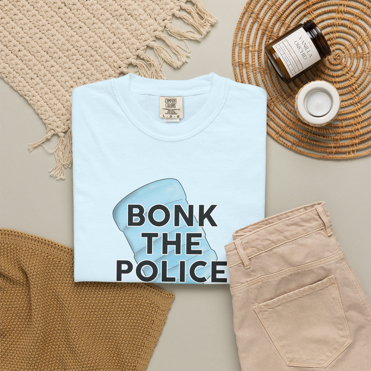 Graphic T-Shirt "Bonk the Police" Funny Meme Tee