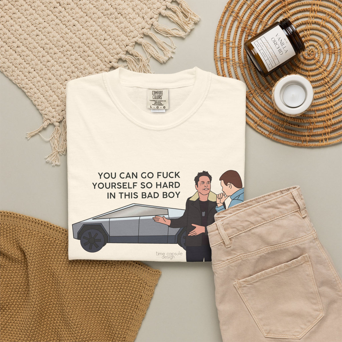 Elon Musk Cybertruck Tesla You Can Go Fuck Yourself So Hard in This Bad Boy T-Shirt