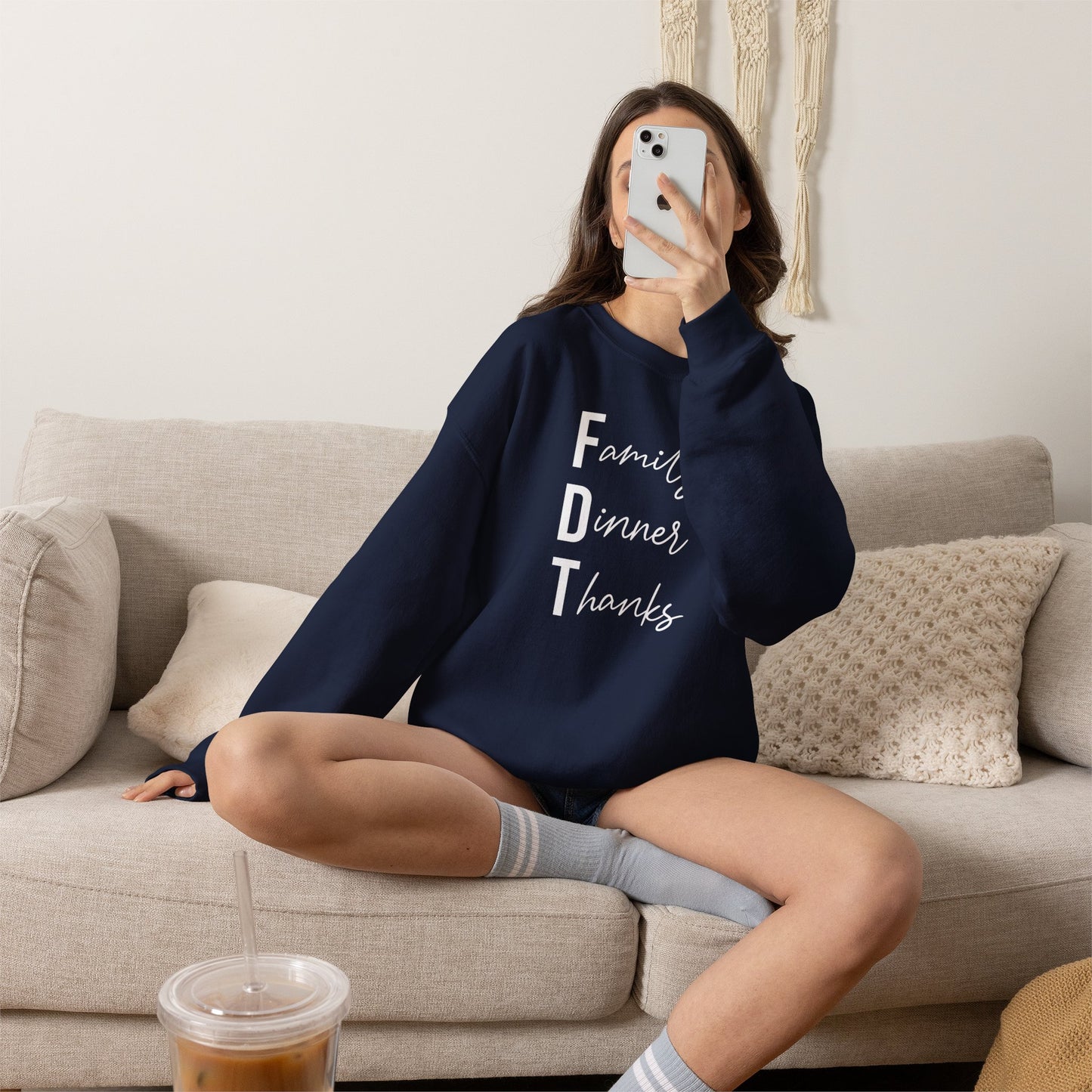 Family Dinner Thanks Sweatshirt thanksgiving fdt