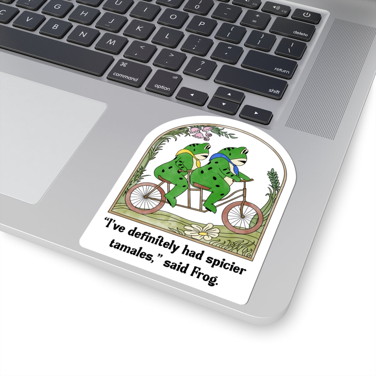 Frog and Frog Kiss-Cut Sticker, Frog No Kings Anti Ice Decal, Laptop Sticker, Water Bottle Label, Vinyl Sticker, Journal, Planner Sticker