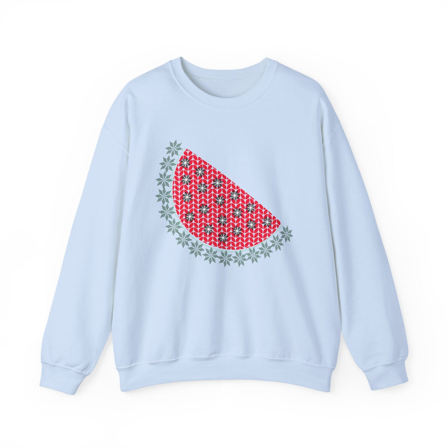 Watermelon Ugly Sweater Unisex Heavy Blend™ Crewneck Sweatshirt