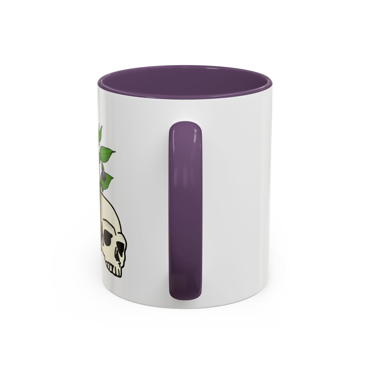 Herbal Remedy Coffee Mug Aqua Tofana Potion Bottle, Skull & Botanical Gothic Accent Mug