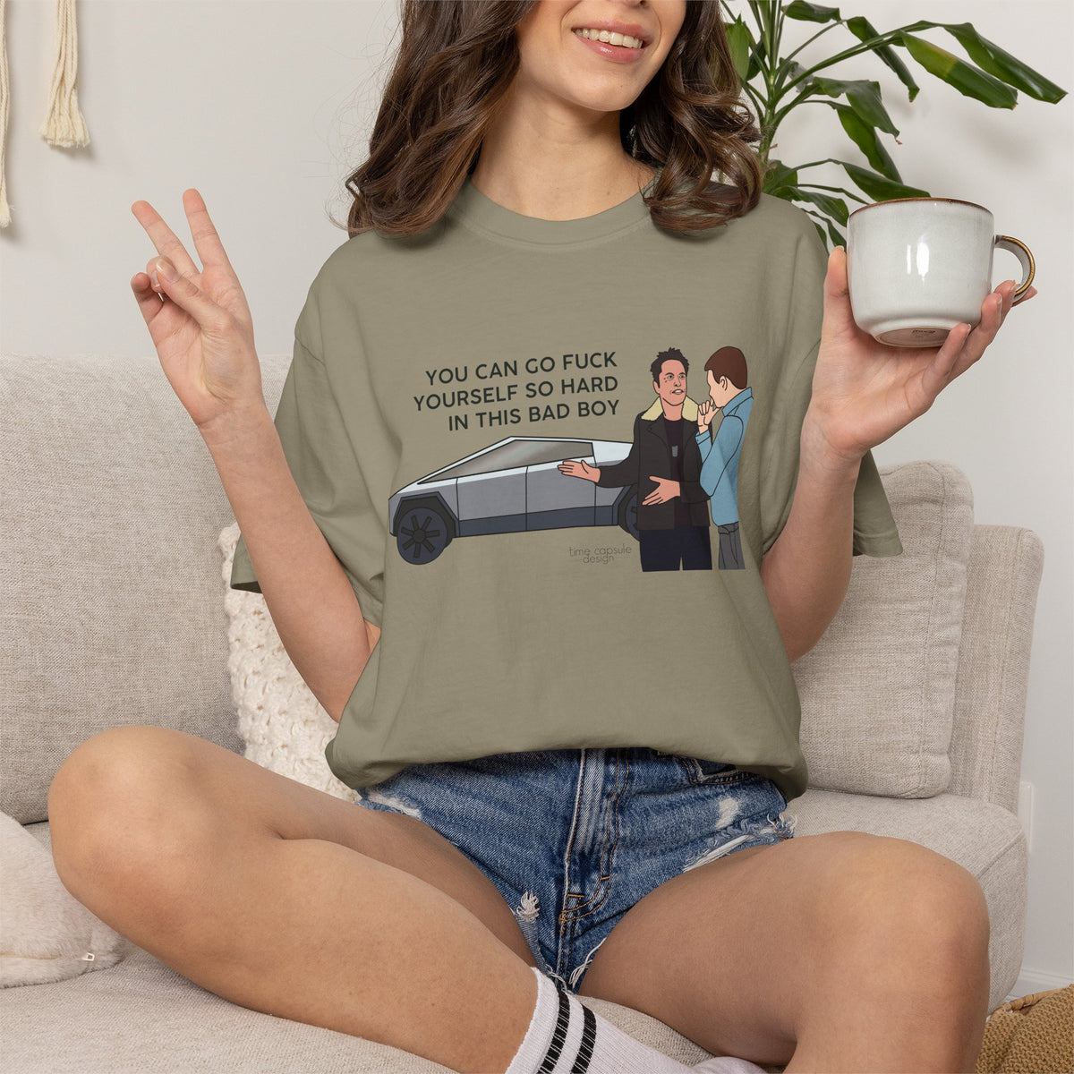 Elon Musk Cybertruck Tesla You Can Go Fuck Yourself So Hard in This Bad Boy T-Shirt