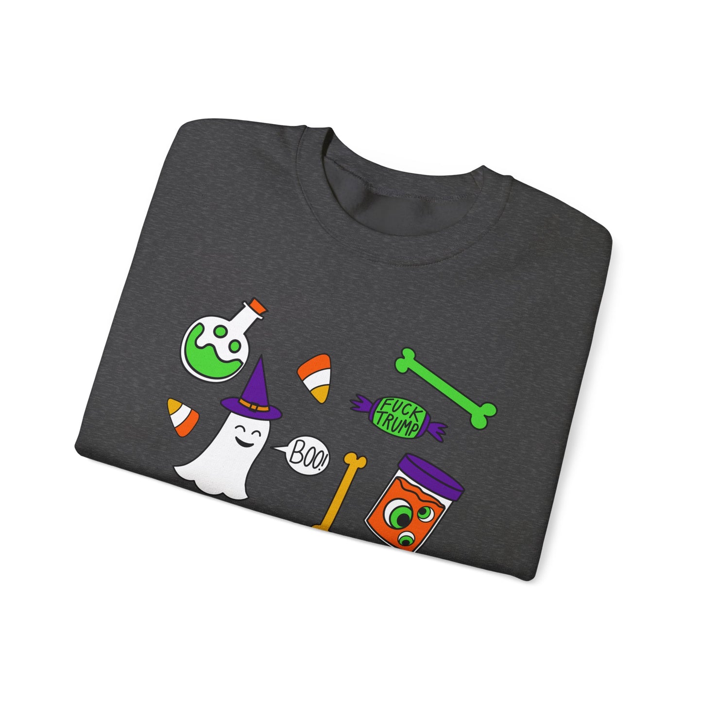 Halloween Candy Ghosts Crewneck Sweatshirt — Cute Spooky Graphic