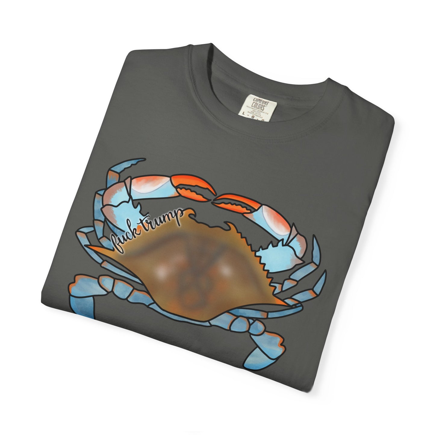 Slightly Subtle Blue Crab Graphic T-Shirt — Coastal Seafood Beach Tee