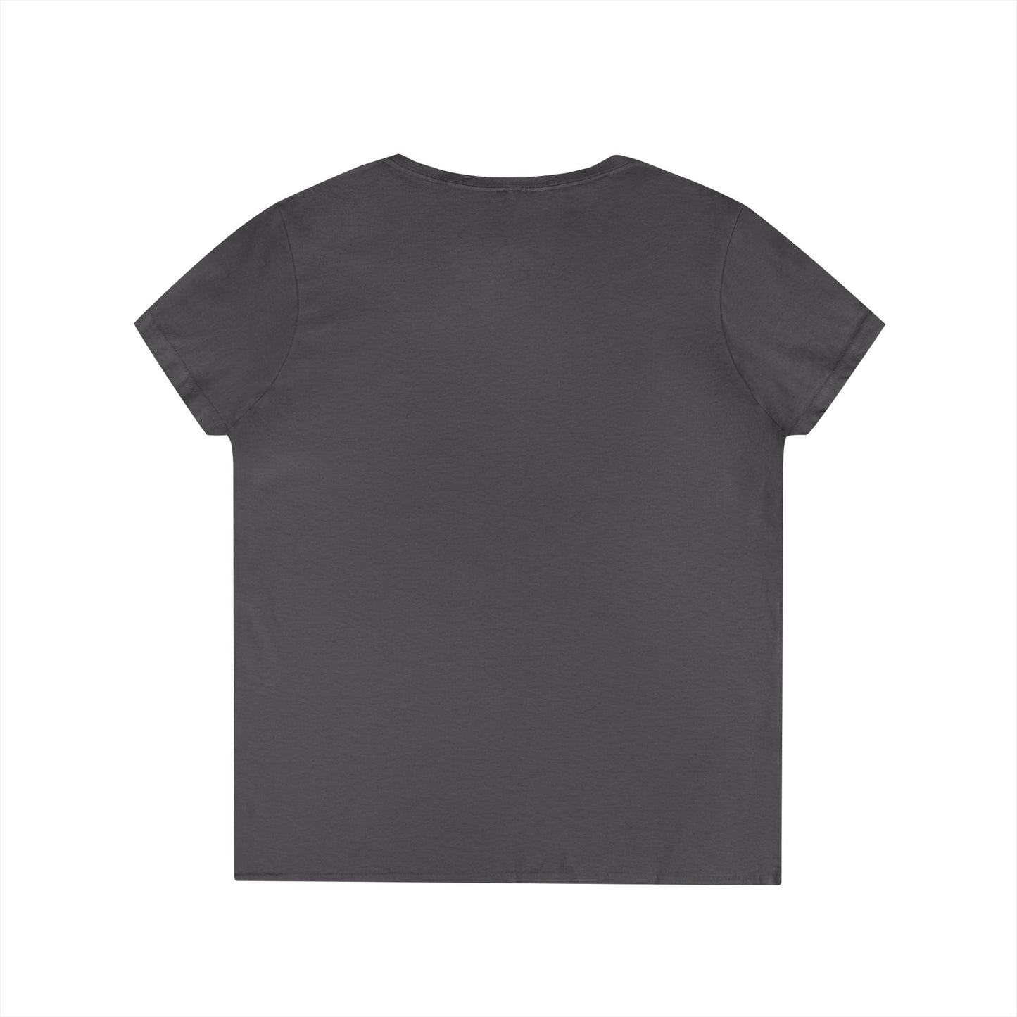 Pink Peony Illustration Ladies V-Neck Tee | Hand-Drawn Floral FDT