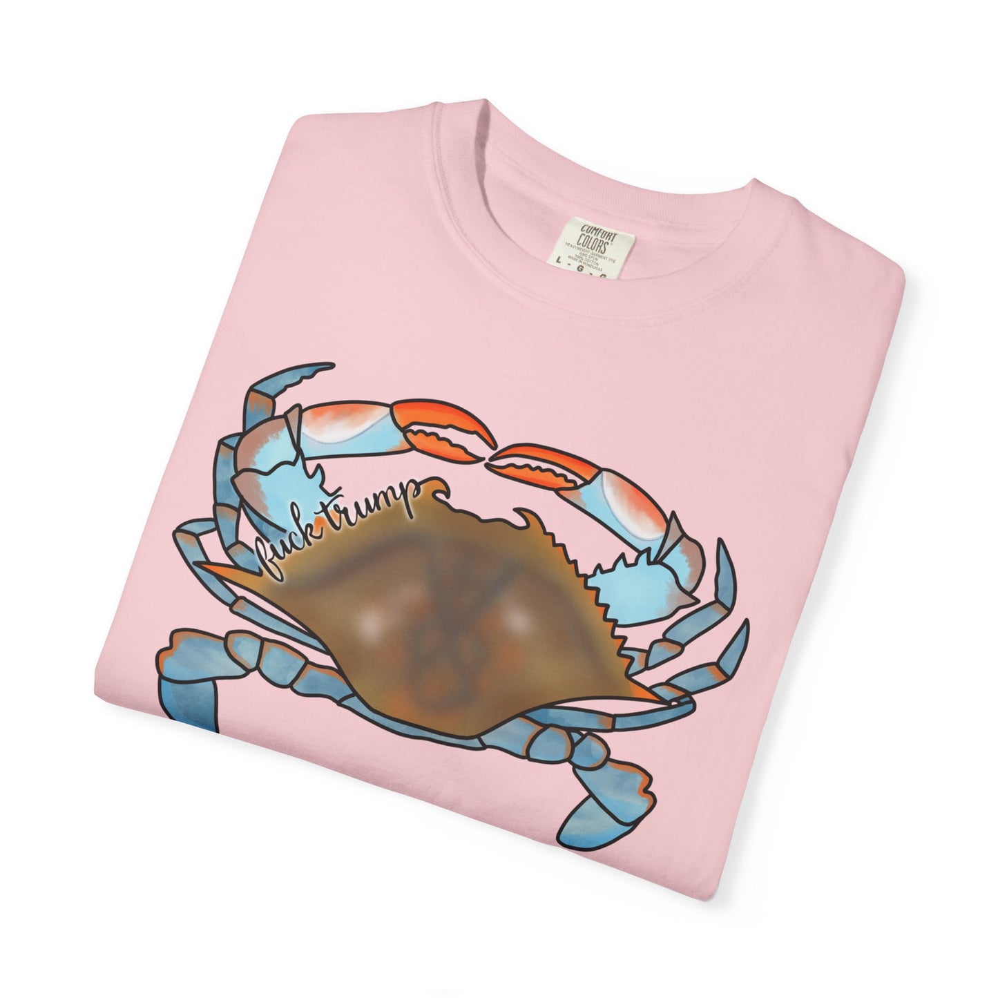 Slightly Subtle Blue Crab Graphic T-Shirt — Coastal Seafood Beach Tee