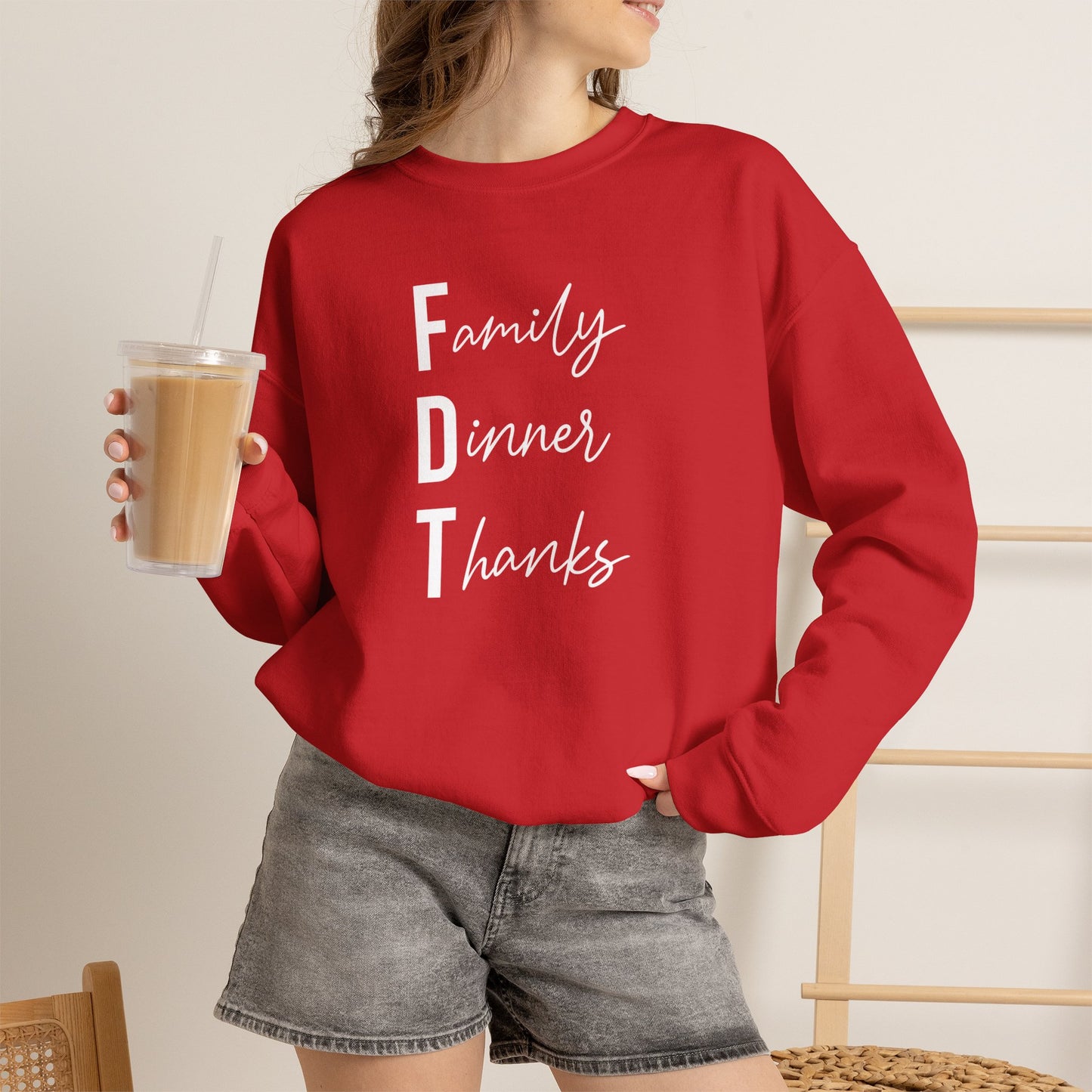 Family Dinner Thanks Sweatshirt thanksgiving fdt