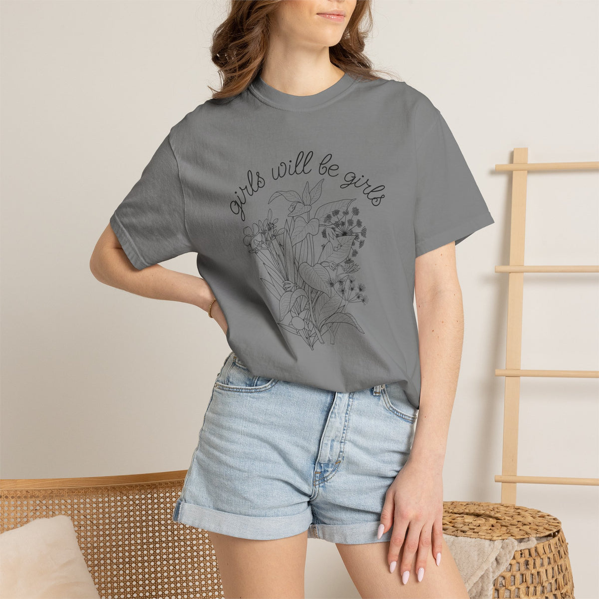 Girls Will Be Girls Floral T-Shirt