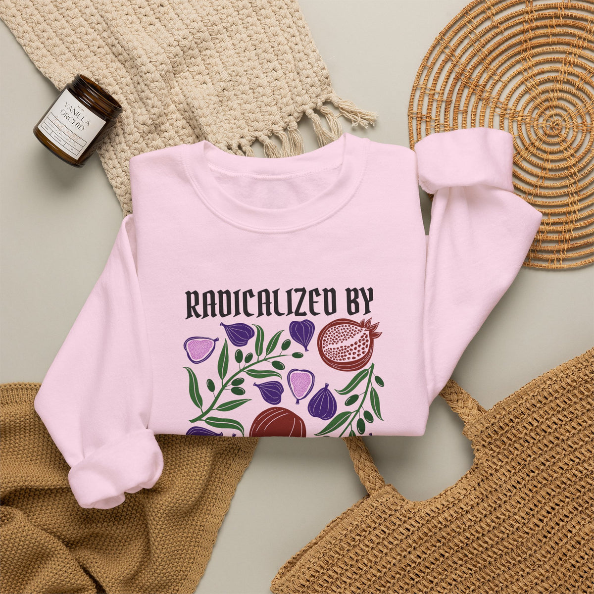 Radicalized by Basic Empathy Floral Sweatshirt
