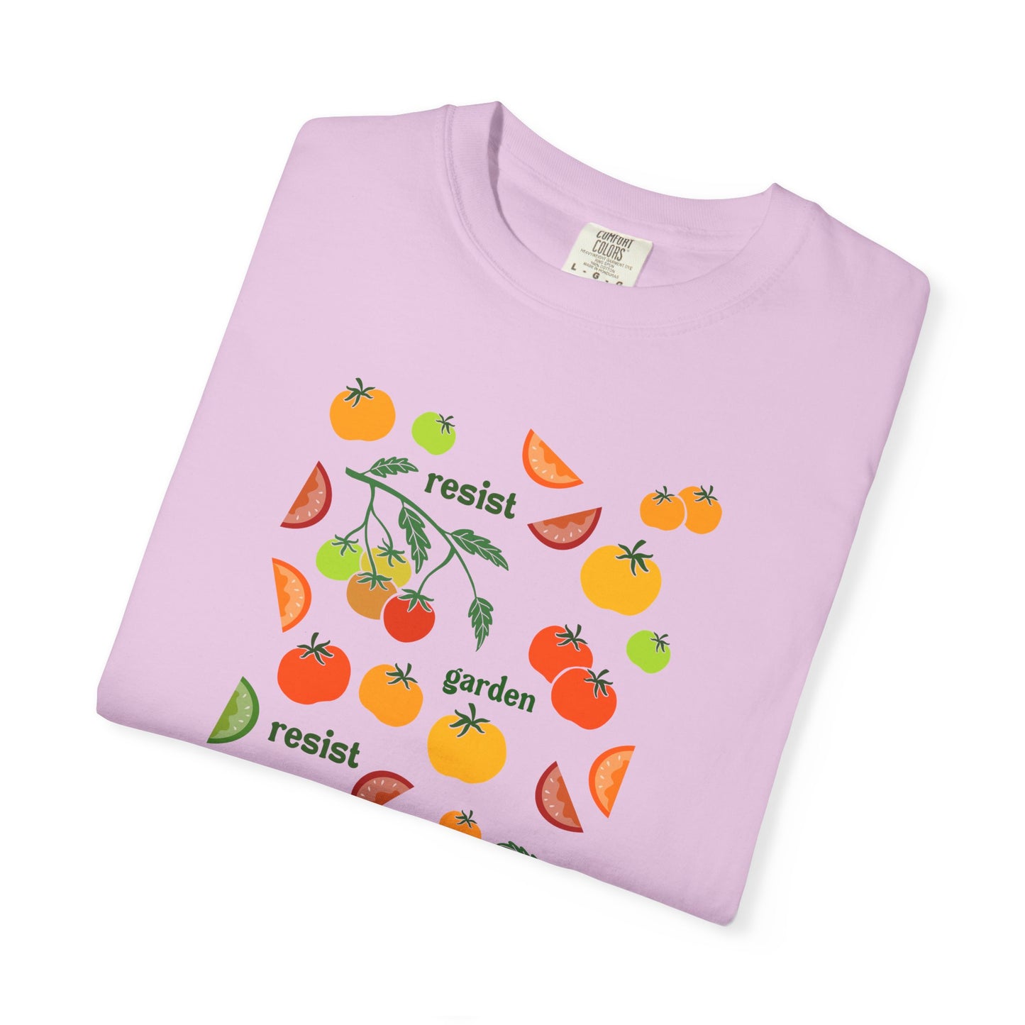Resist Garden Grow T-shirt | Tomato Garden Illustration