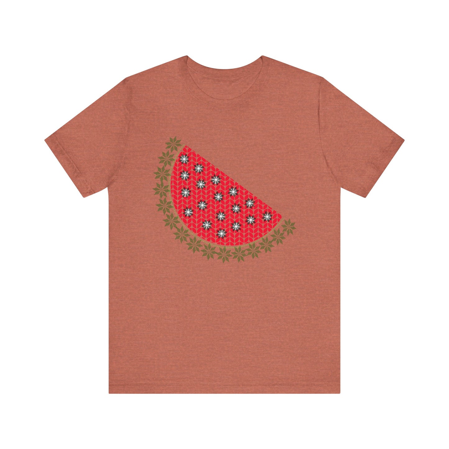 Watermelon Ugly Sweater Unisex Jersey Short Sleeve Tee