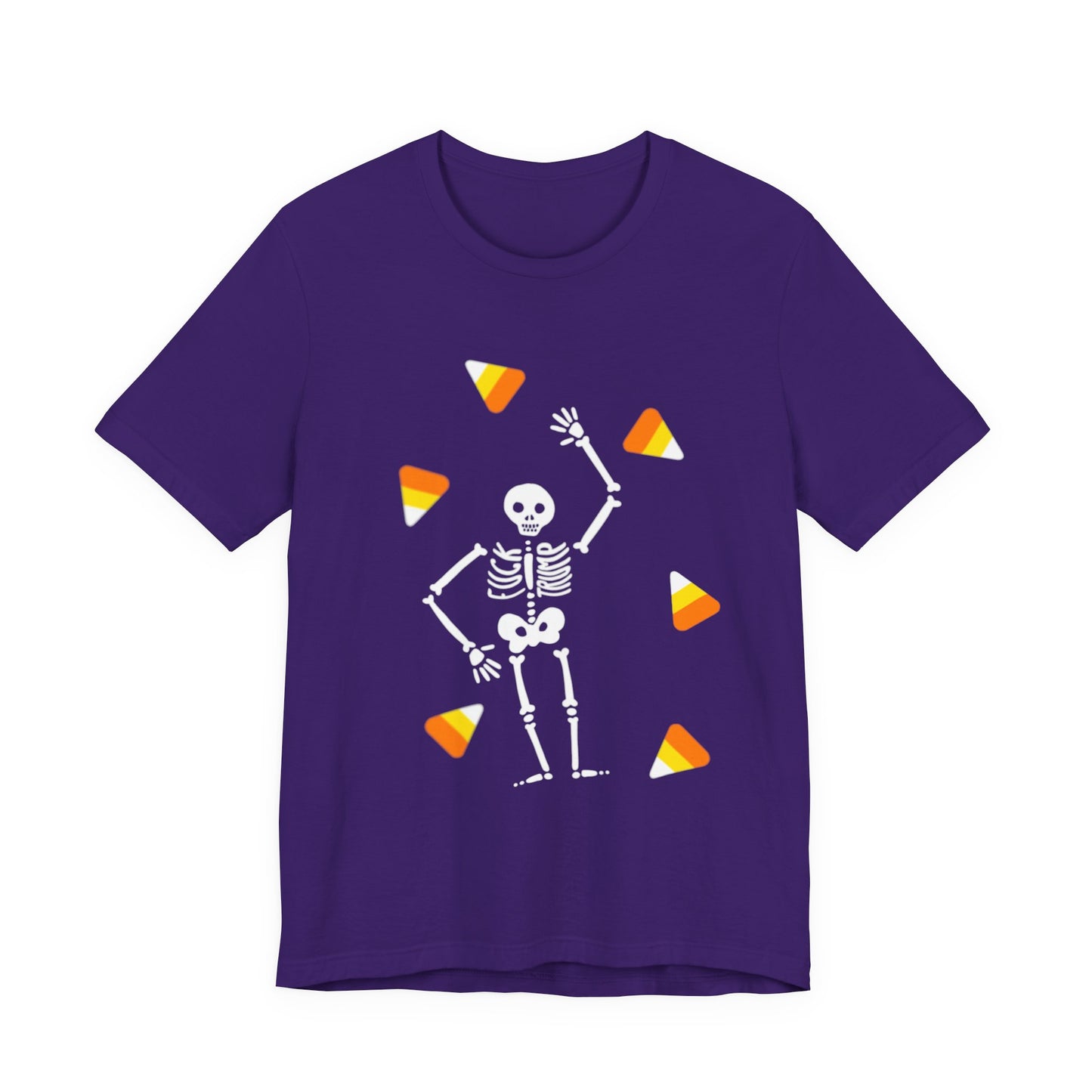 Slightly Subtle Halloween Skeleton Candy Tee, Trump Unisex Short Sleeve Shirt, Spooky Season T-Shirt, Halloween Costume Top, Fun Graphic Tee for Parties