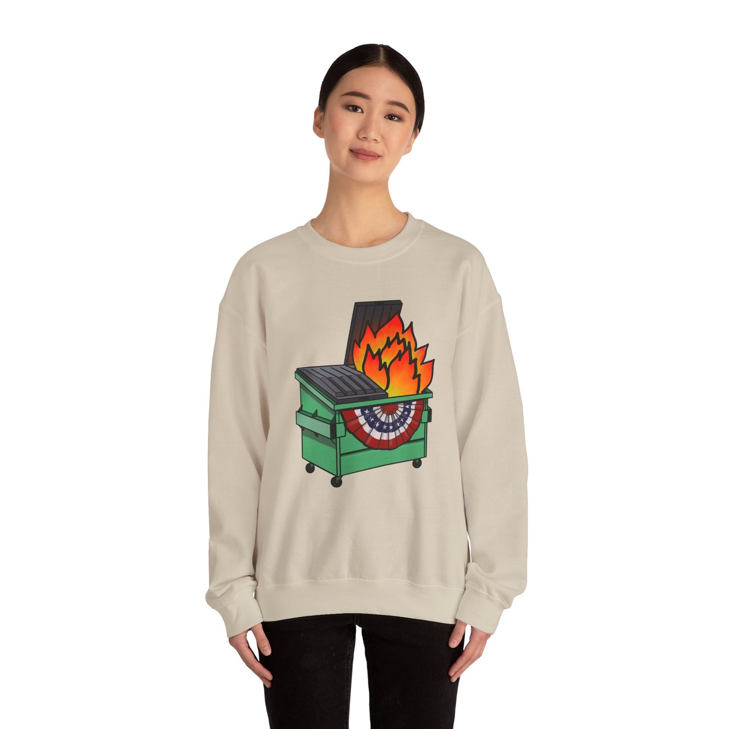 American Dumpster Fire Unisex Heavy Blend™ Crewneck Sweatshirt