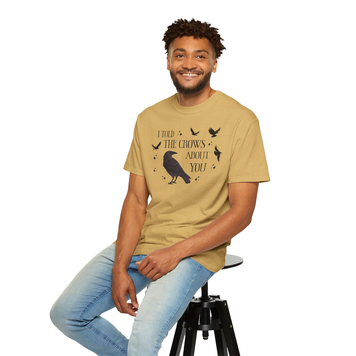 I Told The Crows About You Witchy Crow Raven Graphic Tee