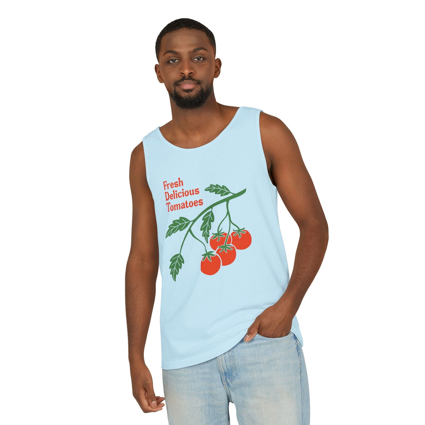 Fresh Delicious Tomatoes Tank Top | Cherry Tomato Illustration, Garden Produce Tee