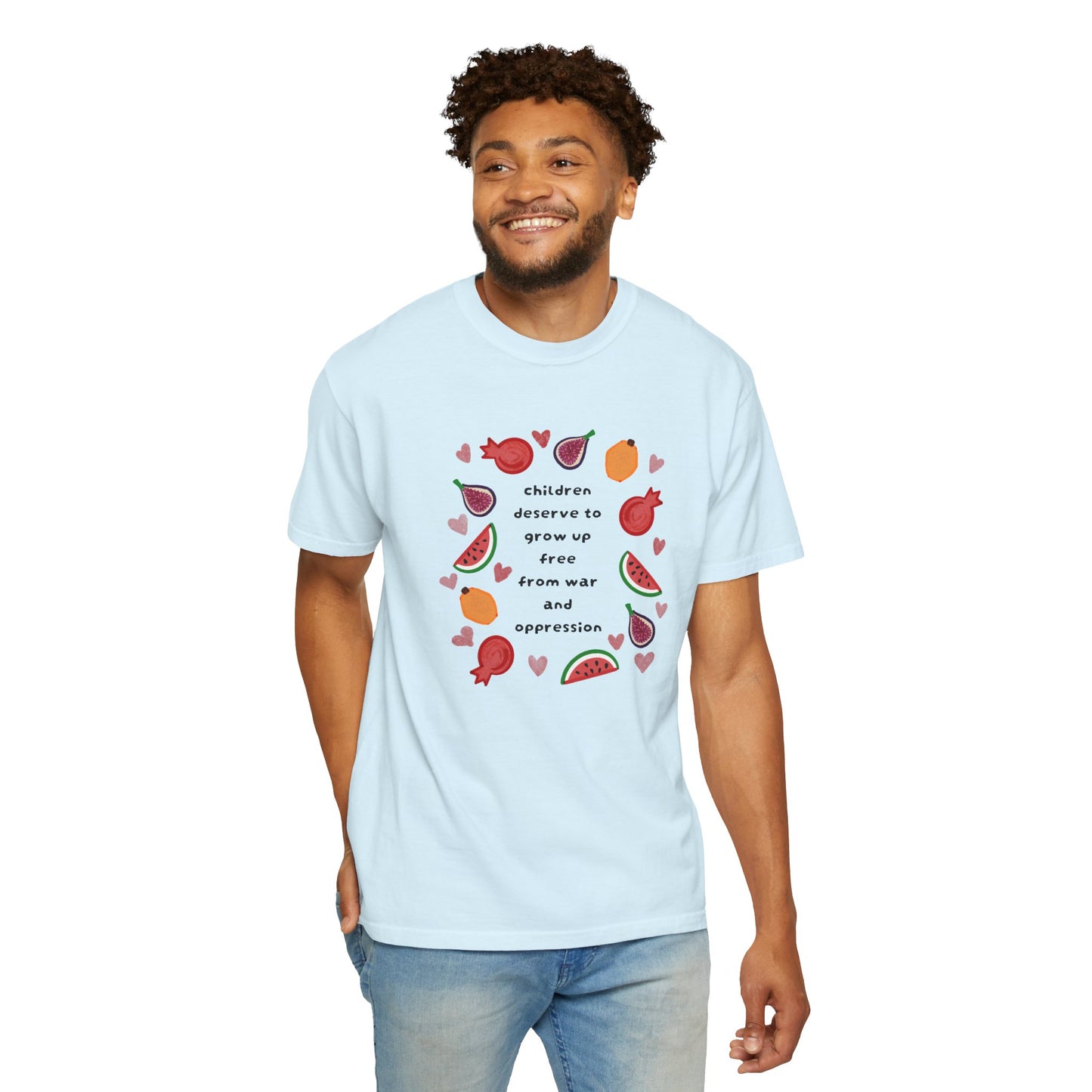 Children Deserve to Grow Up Tee Anti War Peace & Freedom Statement T-Shirt