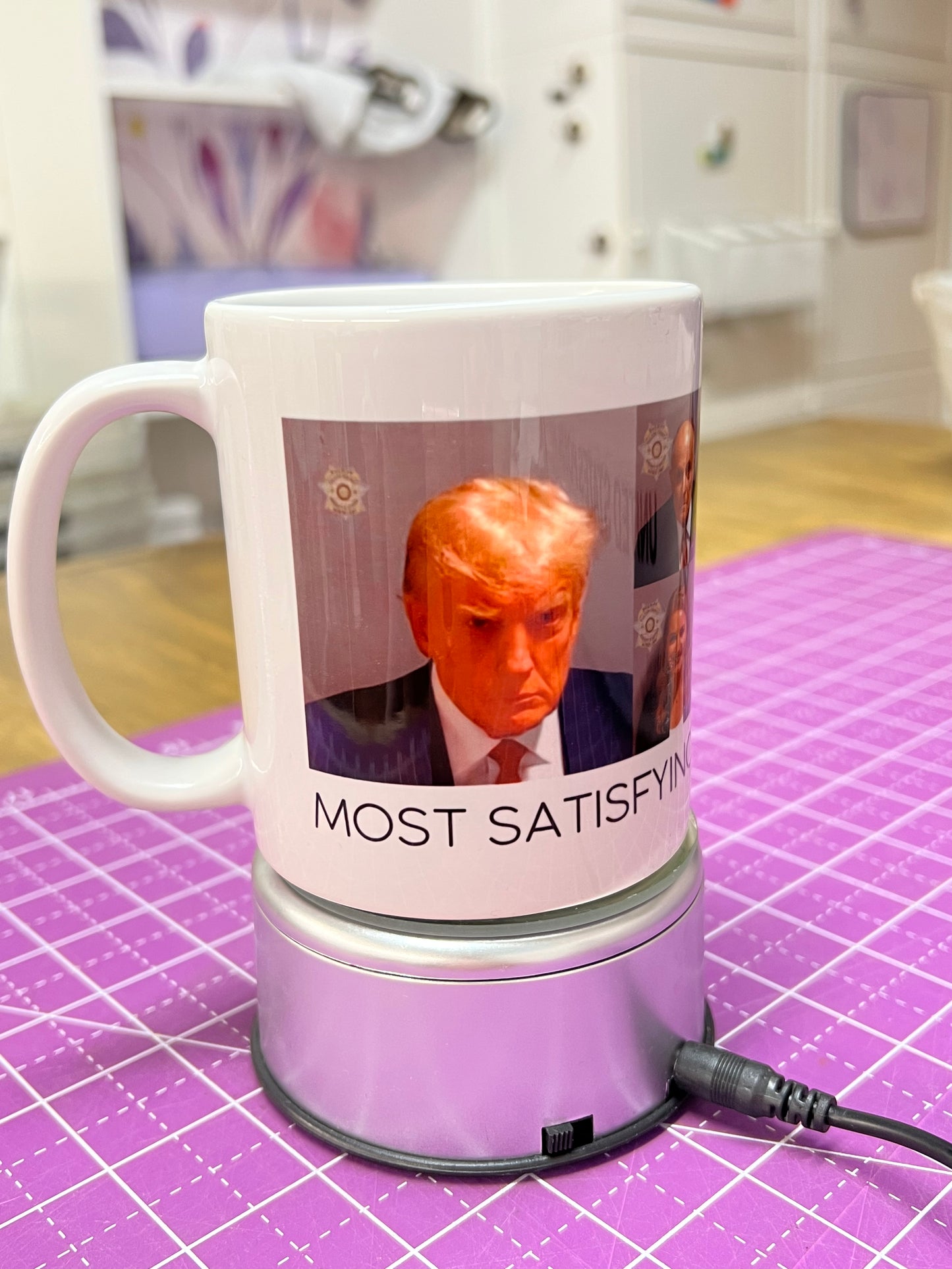 Mugshot Mug - Satisfying Cup of Covfefe