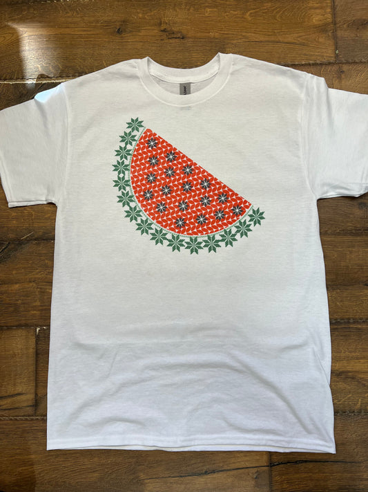 Watermelon Ugly Sweater T Shirt - Funding Operation Olive Branch - Zarifa Family