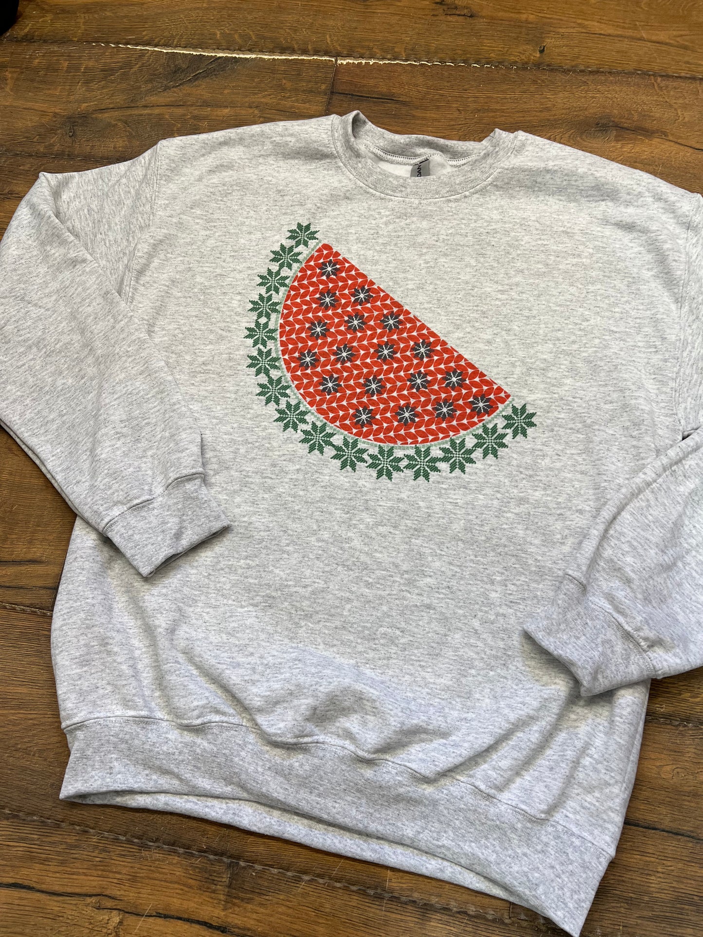 Watermelon Ugly Sweater Crew Neck Sweatshirt