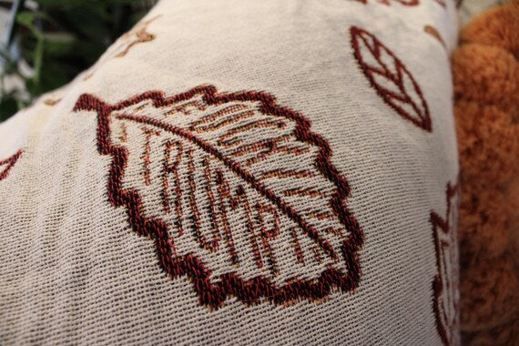 Slightly Subtle Autumn Leaves FDT Cozy Woven Blanket for Home Decor, Perfect for Fall, Chic Gift, Snuggle Companion, Warm Home Addition