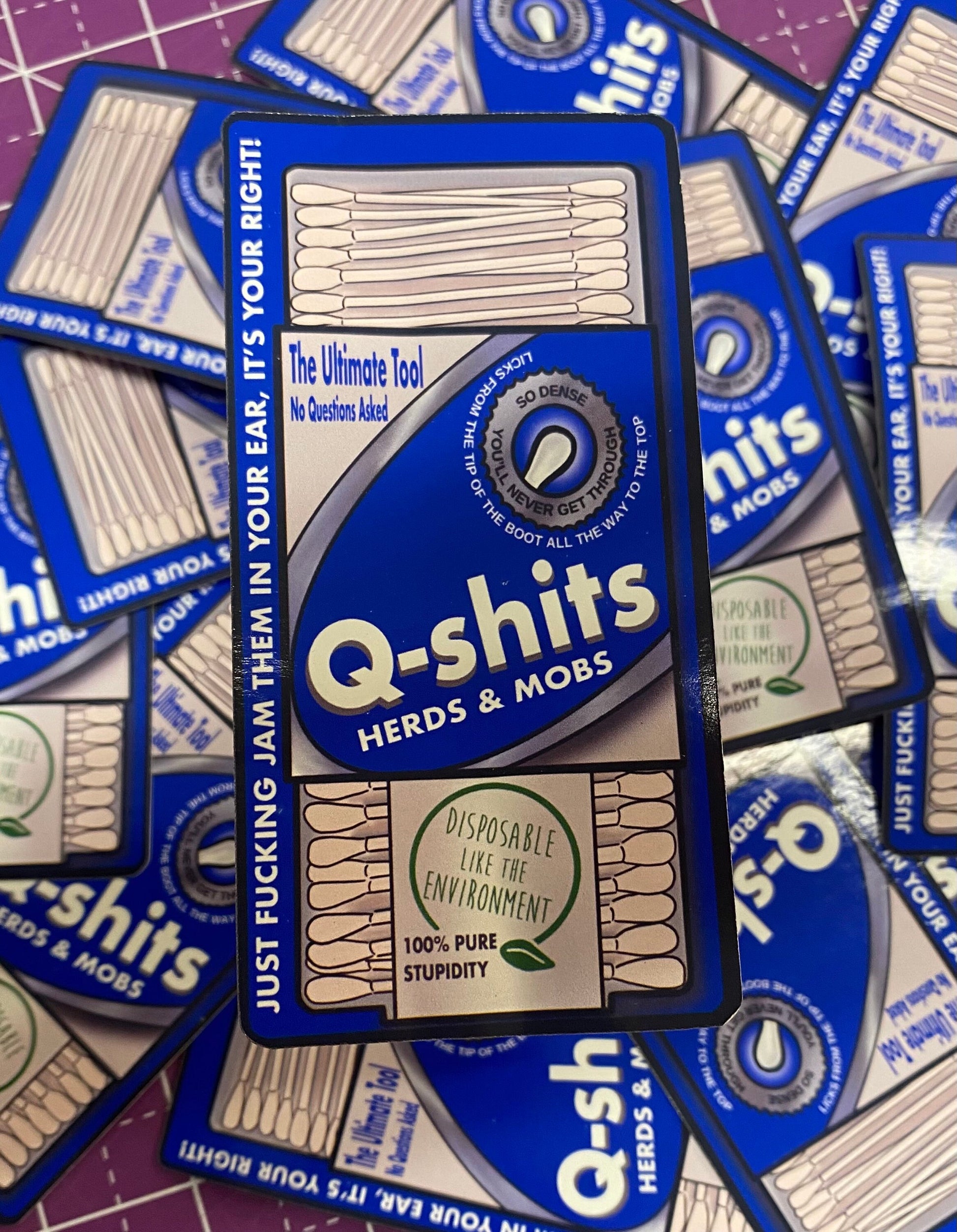 Q Shits Sticker