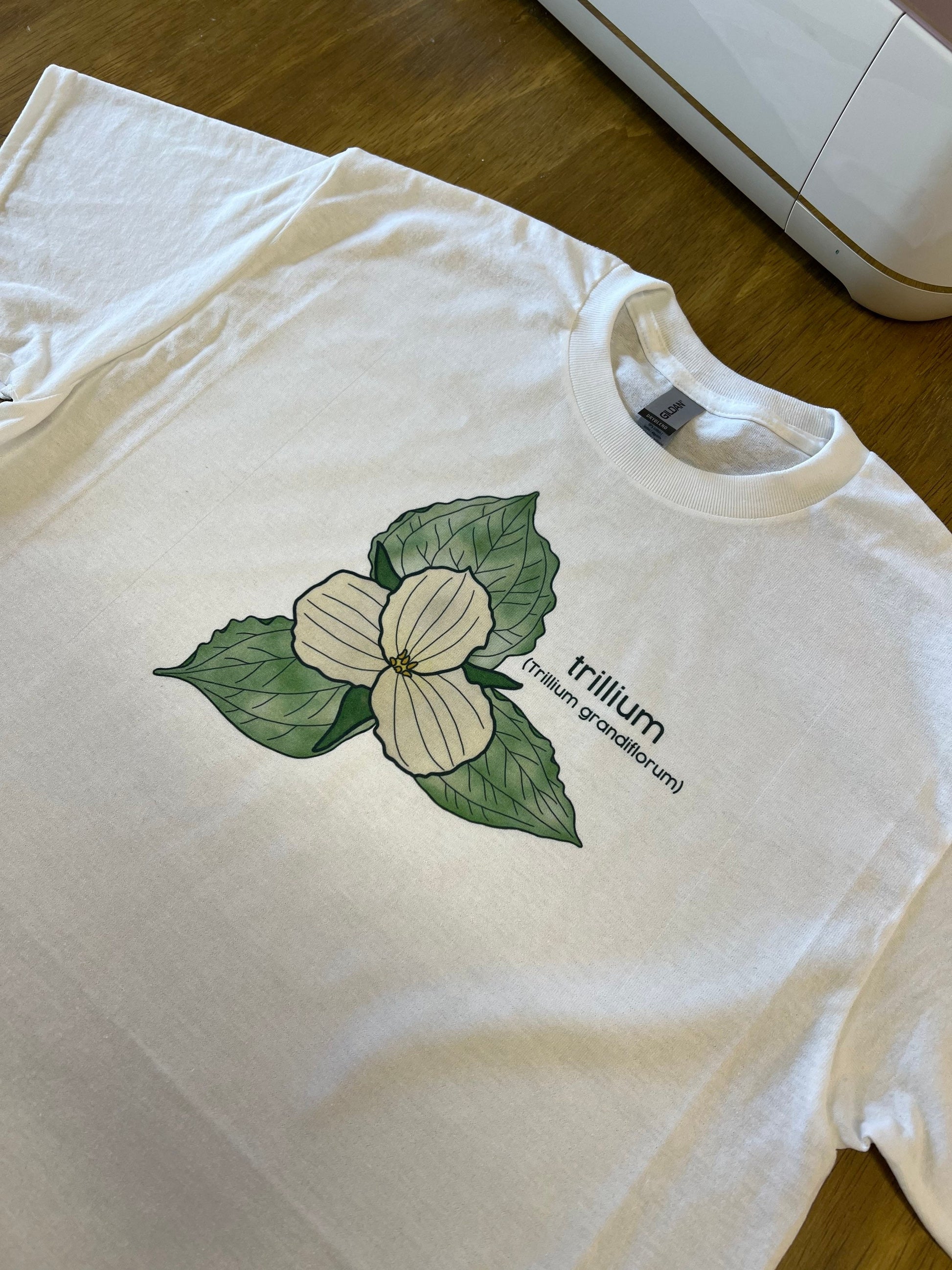 Trillium - Historically Queer Flowers T Shirt - Botany Floral