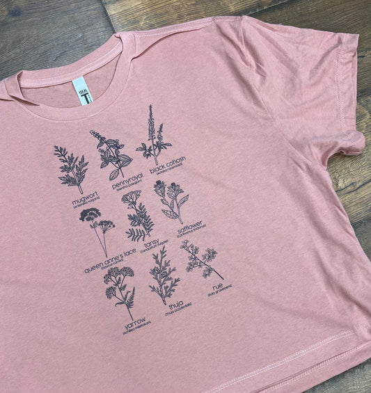 Herbs for Reproductive Health CROP Top Shirt