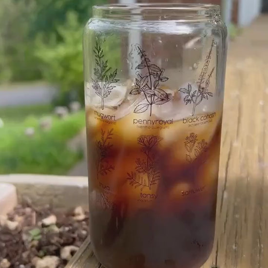 If More Guns Made Us Safer, We Would Be Safe By Now Glass Can with Bamboo Lid and Straw