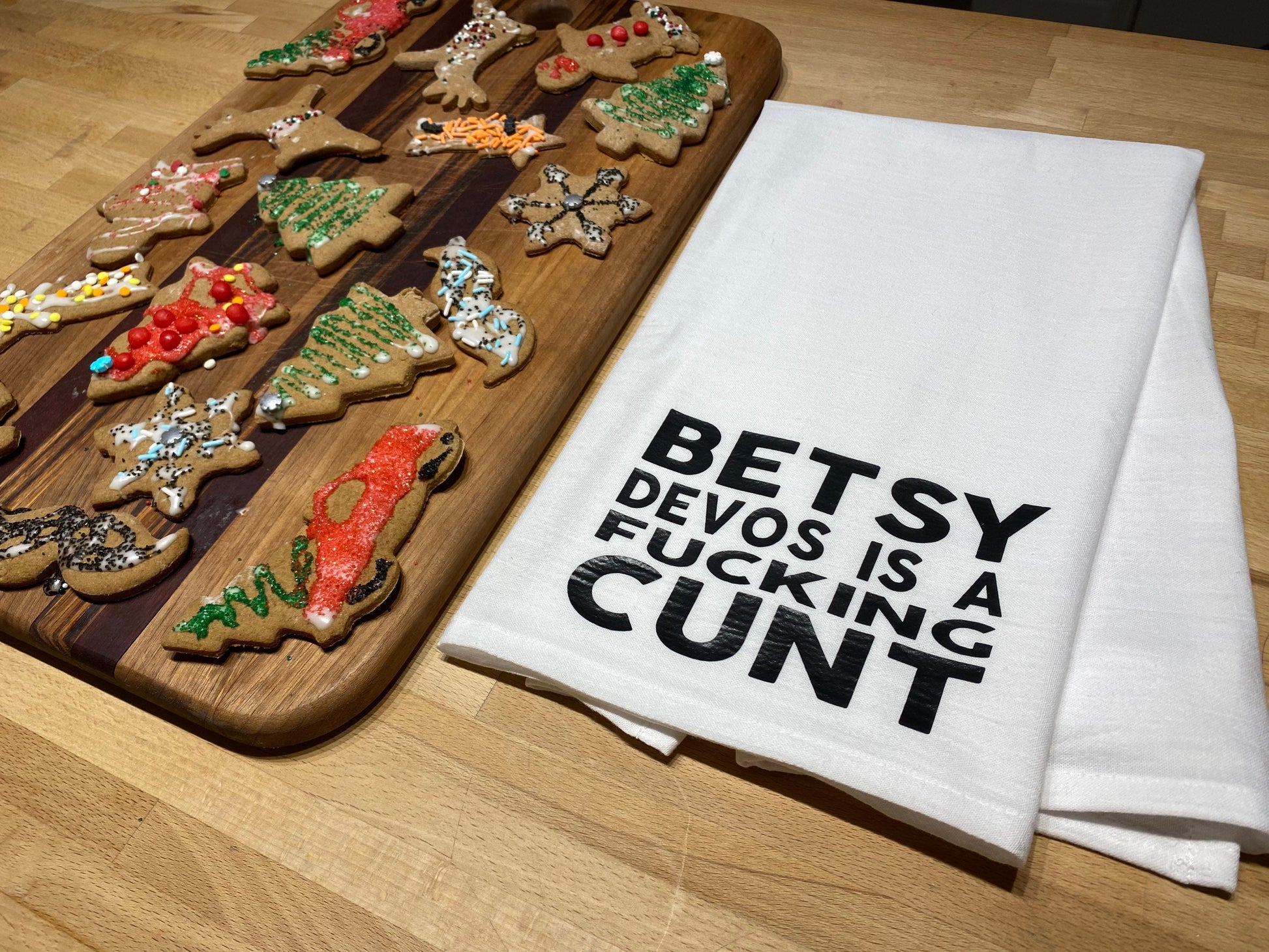 Fucking Politicians Individual Tea Towels