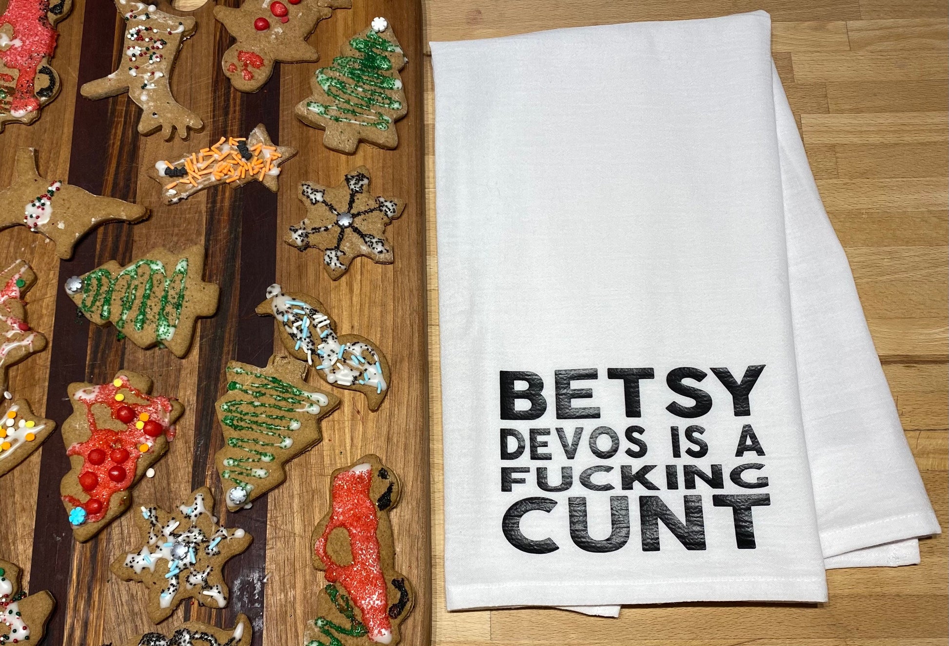 Fucking Politicians Individual Tea Towels