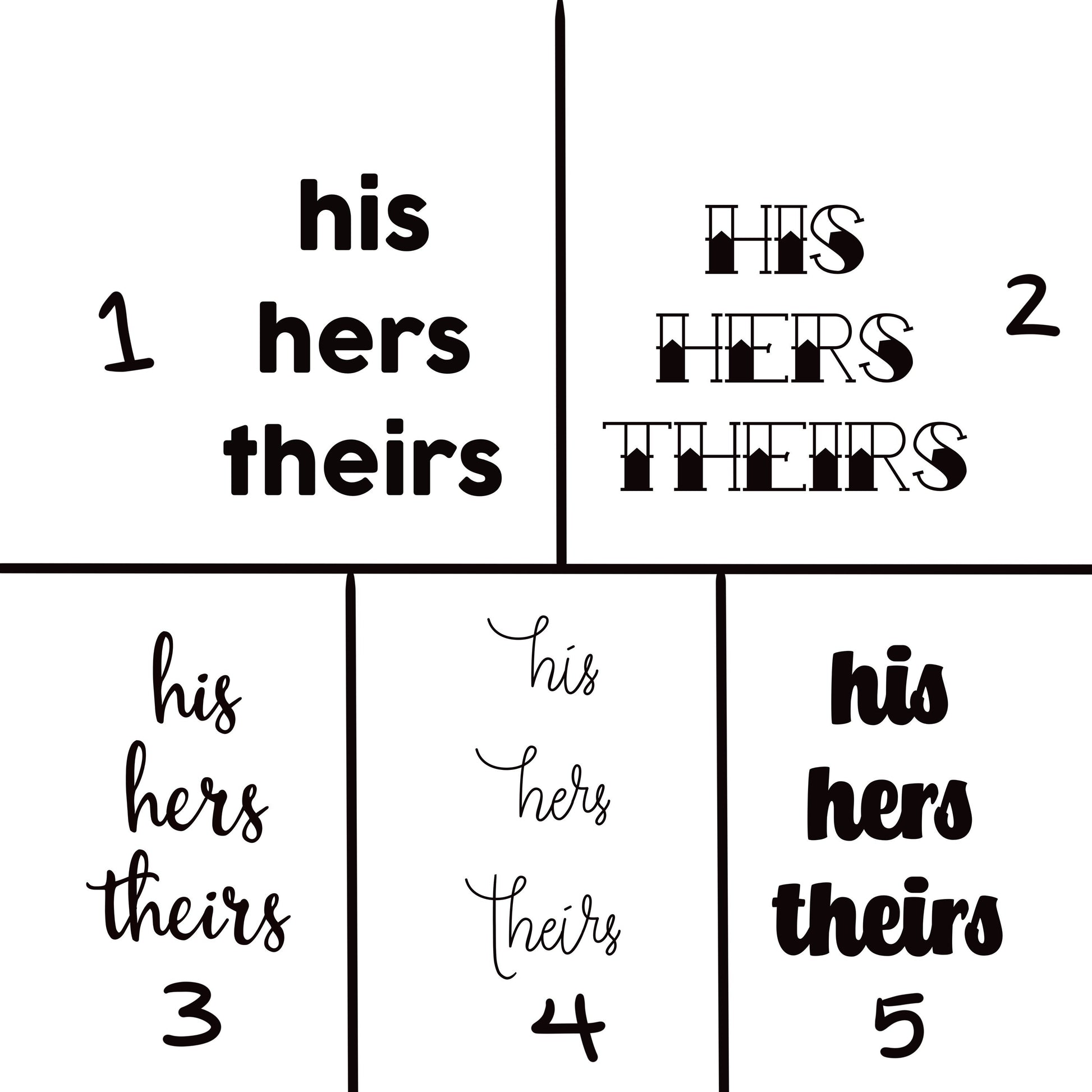 Pronoun Towel Set