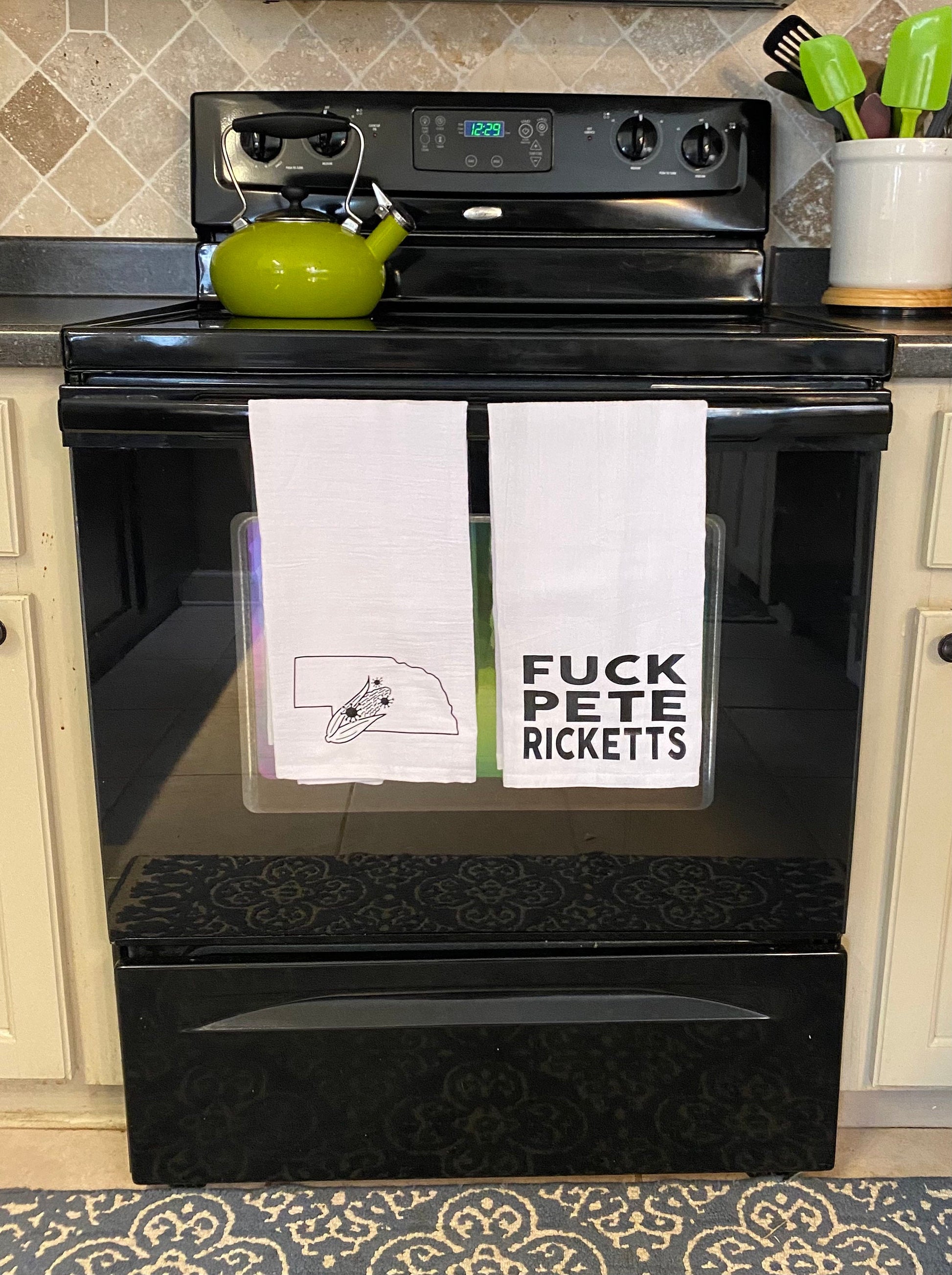 Nebraska State Series Tea Towel Set - Pete Ricketts