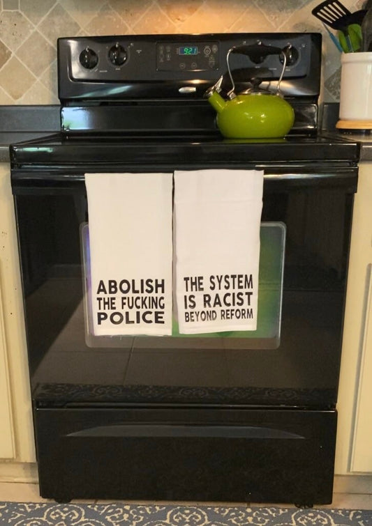 Abolish the Police Tea Towel Set