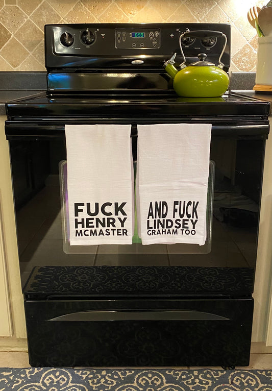 Fuck McMaster and Graham Too Tea Towel Set