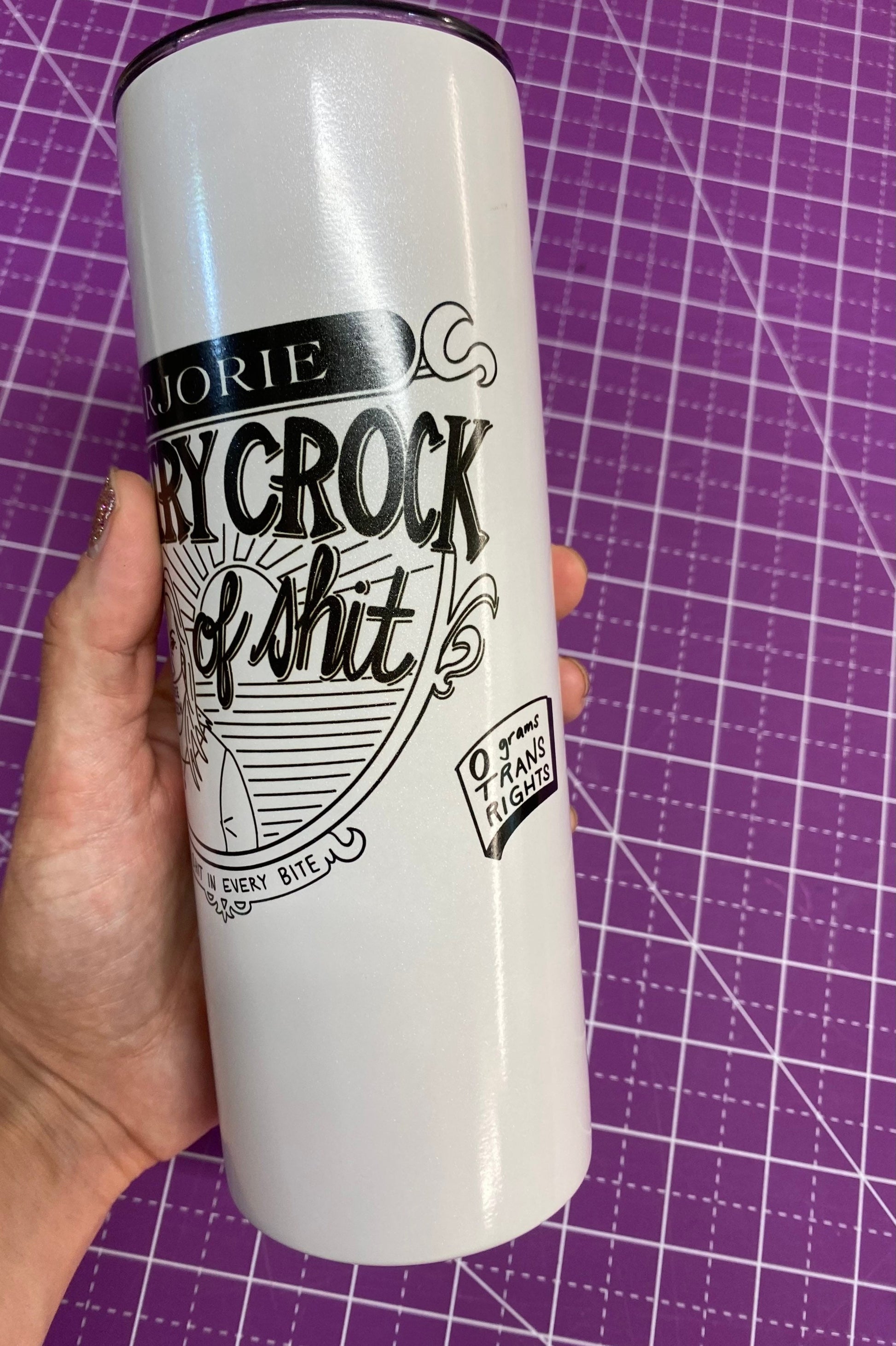 Marjorie MTG Crock of Sh!t Color Changing Tumbler UV Glow in the Dark