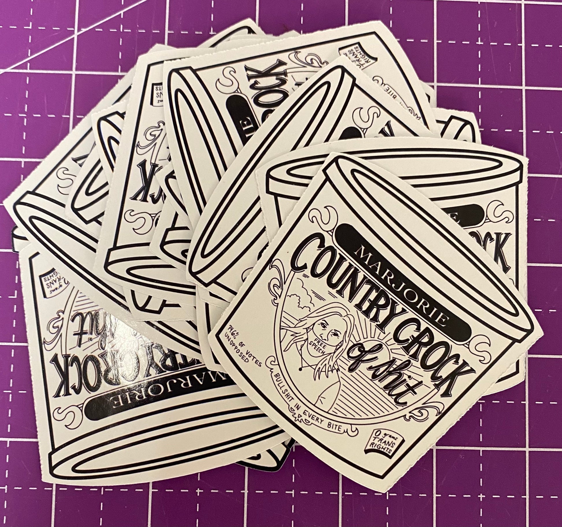 Marjorie MTG Country Crock of Sh!t STICKER