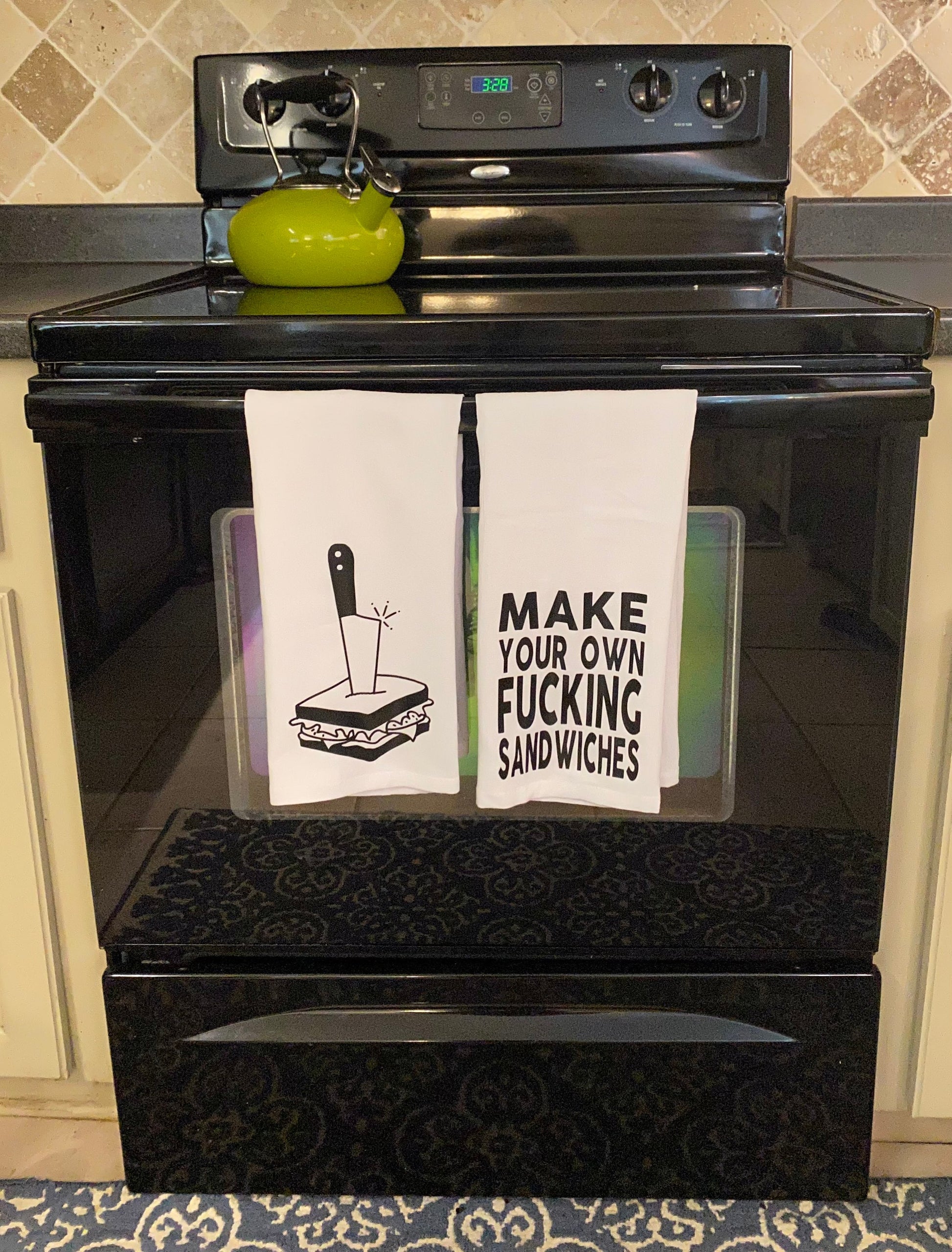 Make Your Own Sandwiches Sweary Tea Towel Set