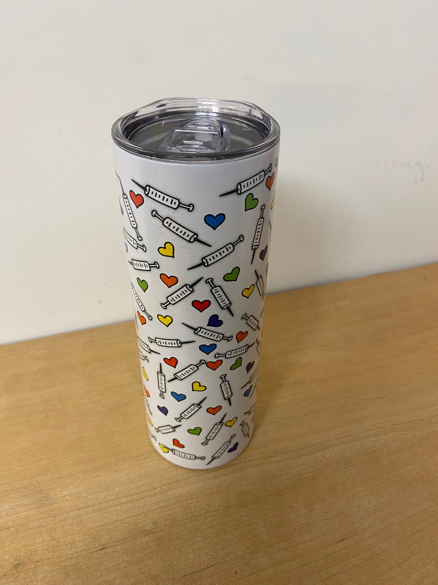 Vaccine Pride Color Changing Tumbler UV Glow in the Dark