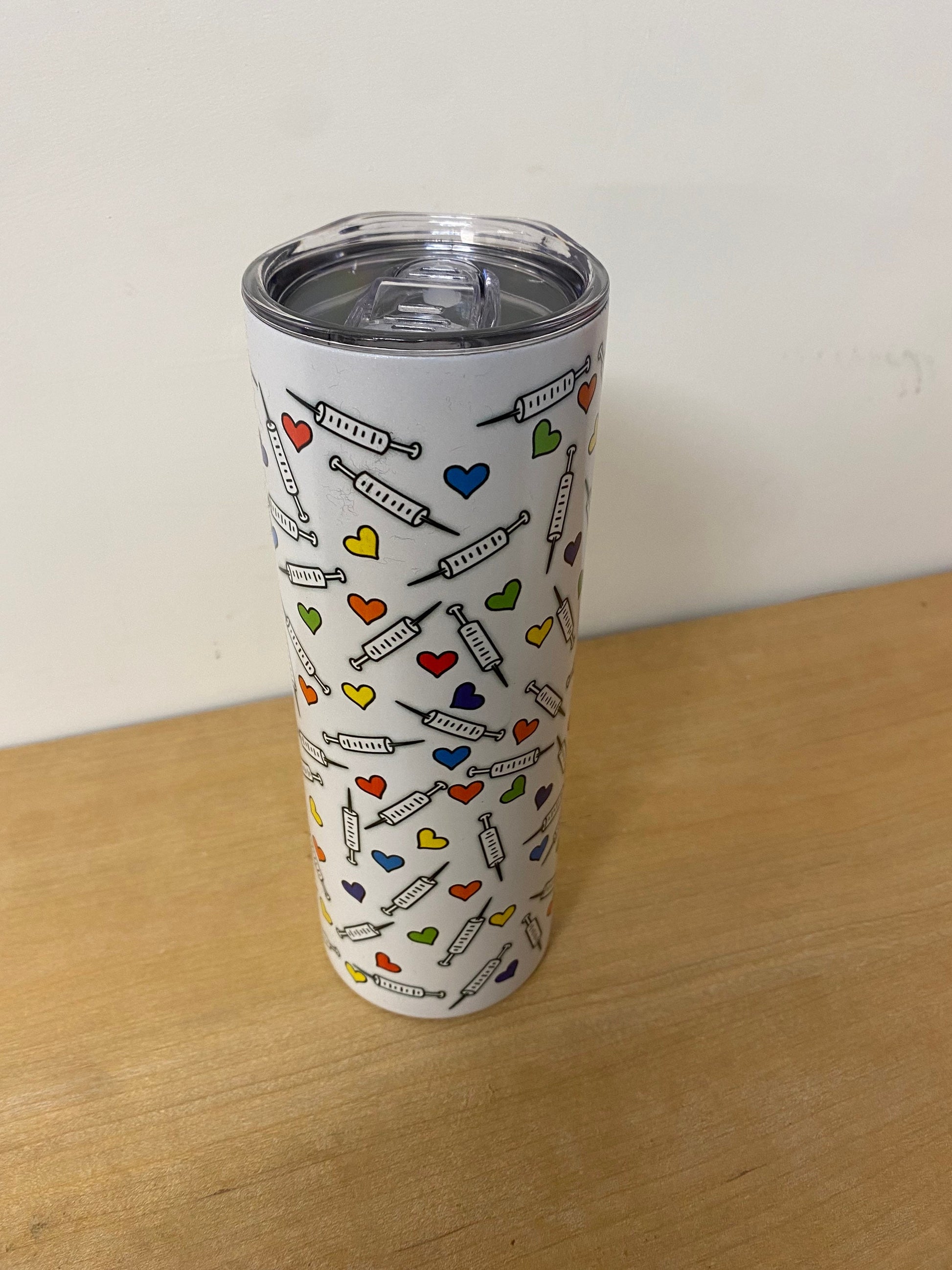 Vaccine Pride Color Changing Tumbler UV Glow in the Dark