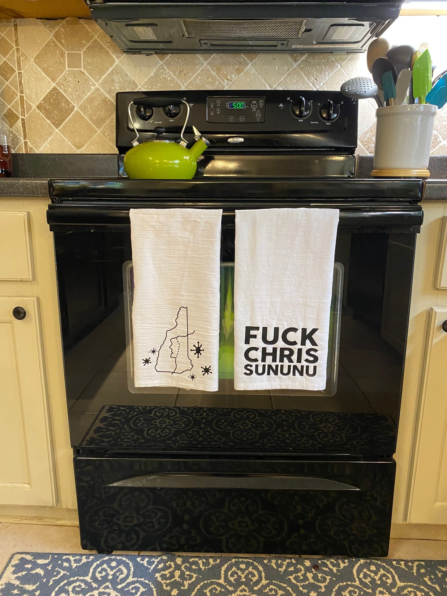 New Hampshire State Series Tea Towel Set - Chris Sununu