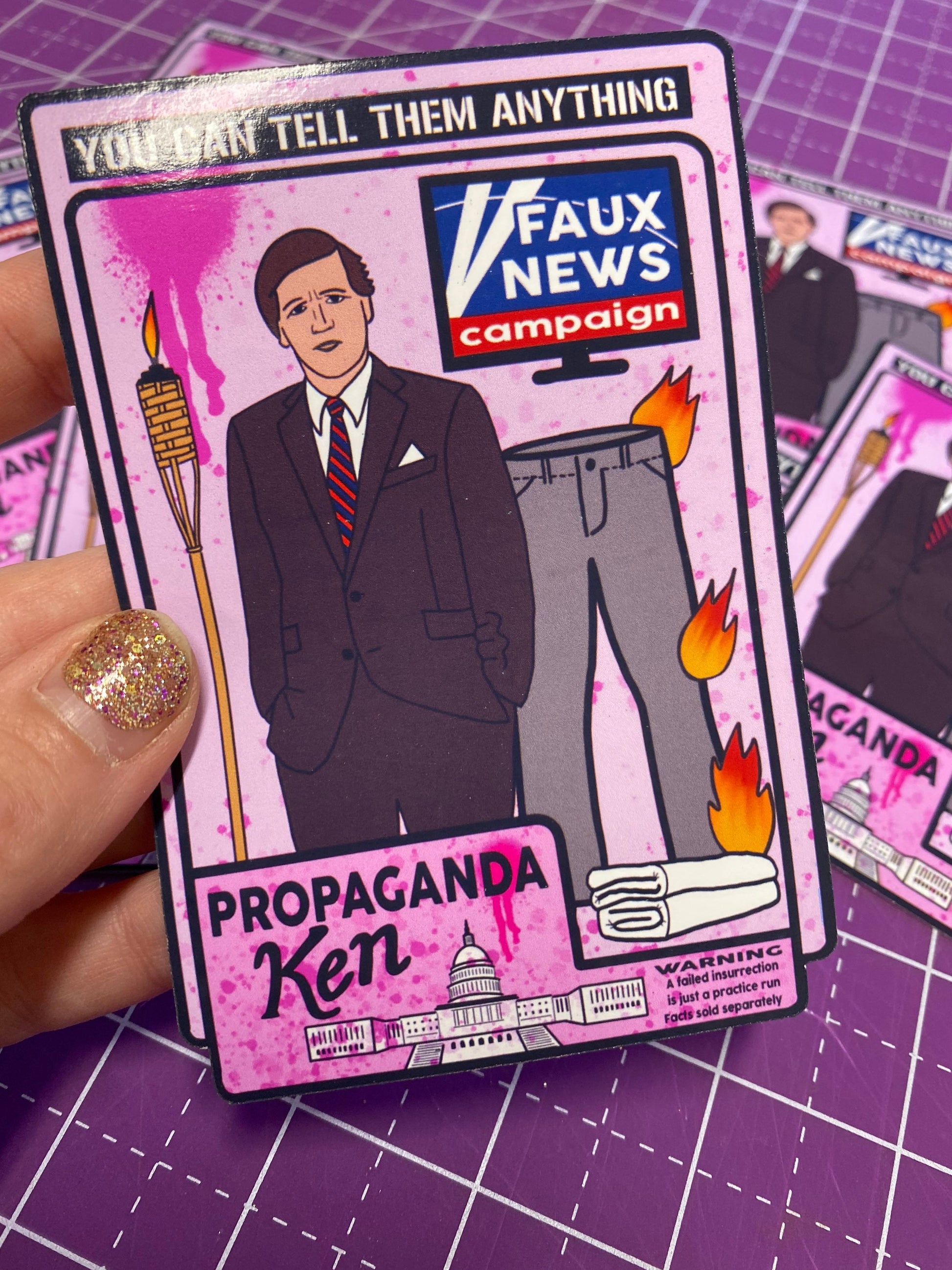 Propaganda Ken Sticker