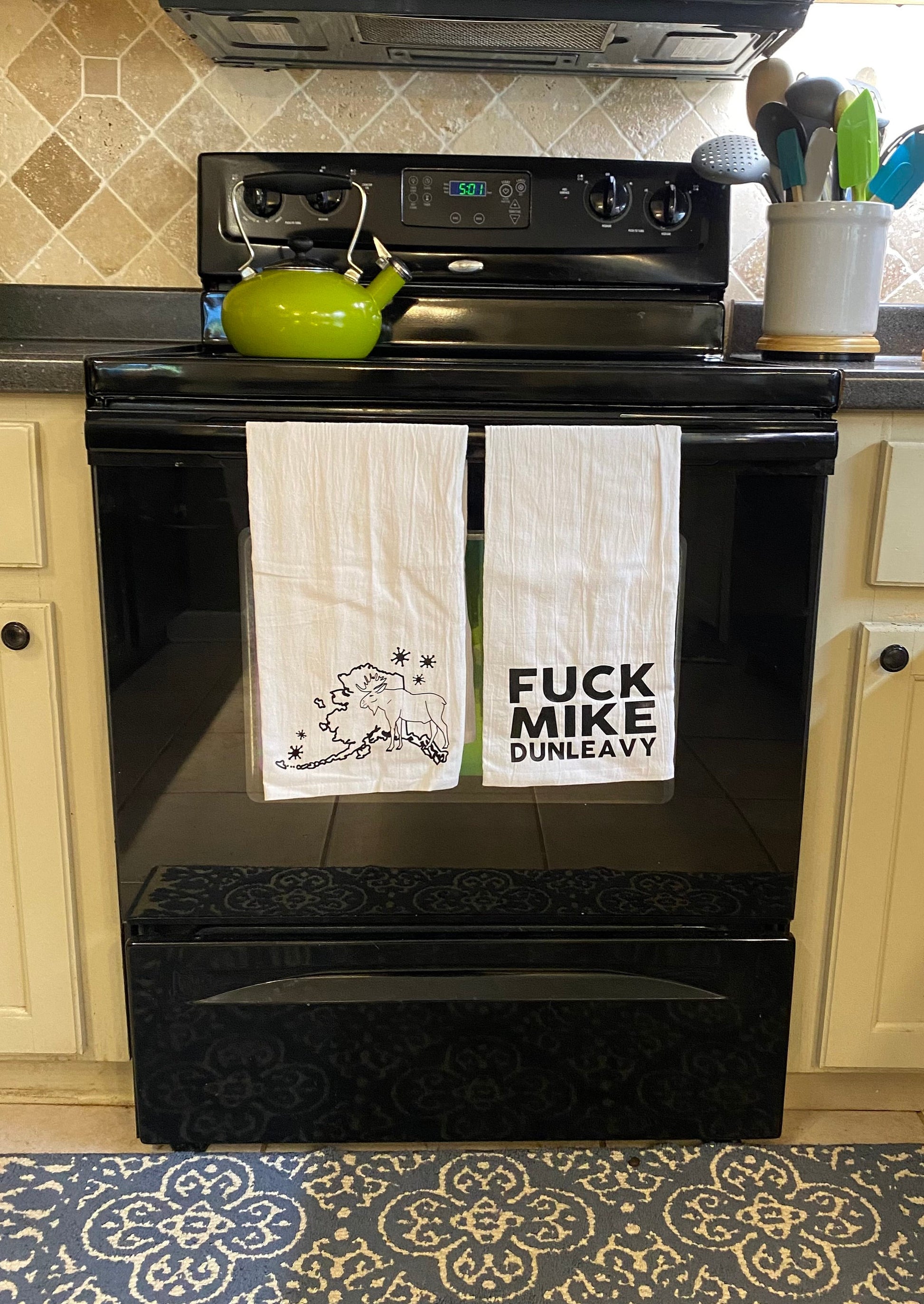 Alaska State Series Tea Towel Set - Mike Dunleavy